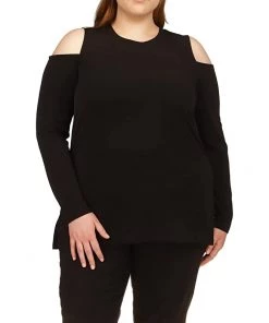 MICHAEL Michael Kors Shirts & Tops Plus Size Long Sleeve Cold-Shoulder
