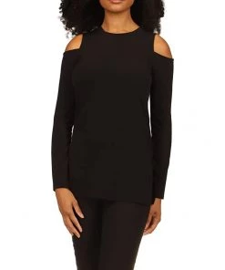 MICHAEL Michael Kors Shirts & Tops Petite Long Sleeve Cold-Shoulder