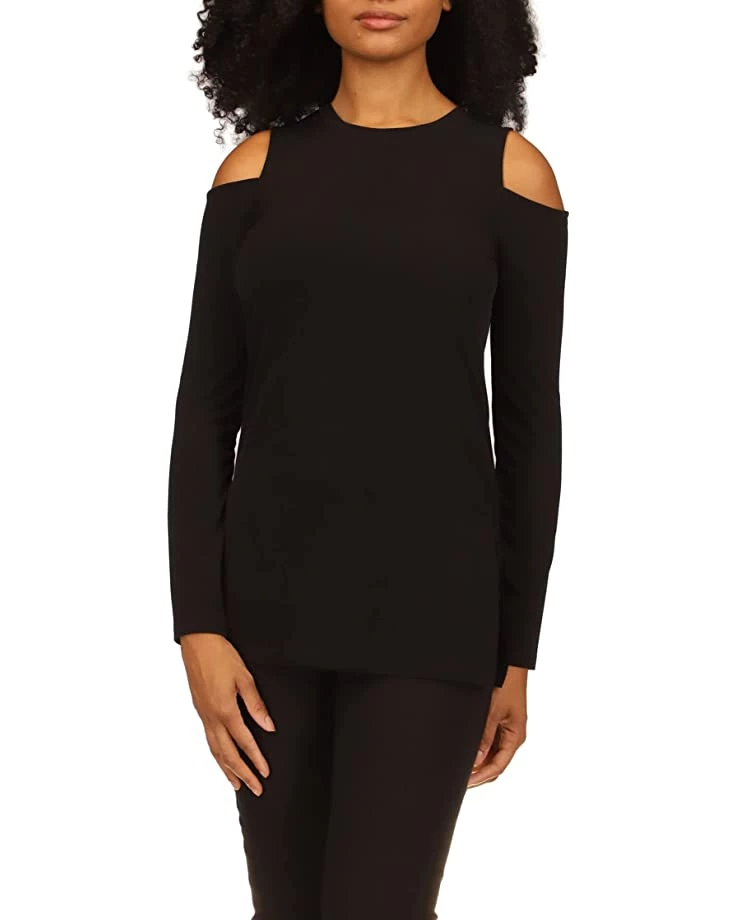MICHAEL Michael Kors Shirts & Tops Petite Long Sleeve Cold-Shoulder