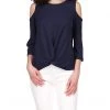 MICHAEL Michael Kors Shirts & Tops Solid Cold-Shoulder Top