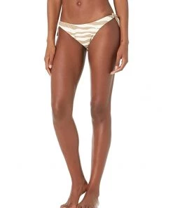 MICHAEL Michael Kors Swimwear Reversible Zebra Side Tie Hipster Bottoms