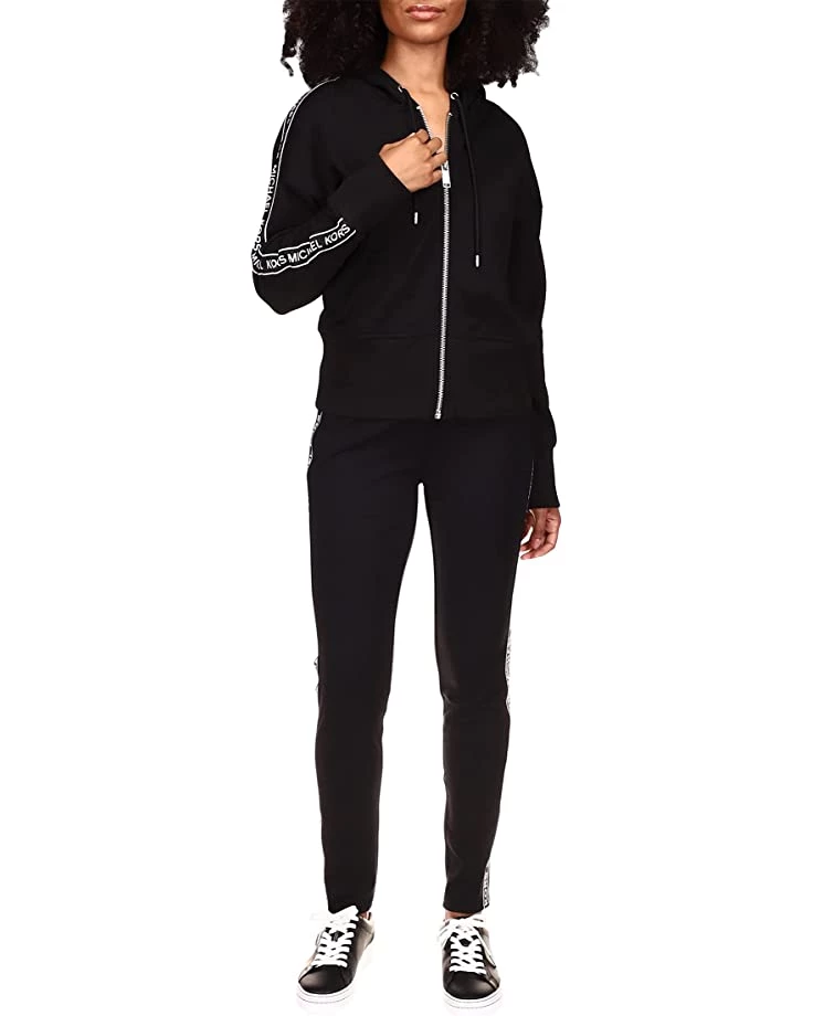 MICHAEL Michael Kors Hoodies & Sweatshirts Logo Stripe Zip Hoodie