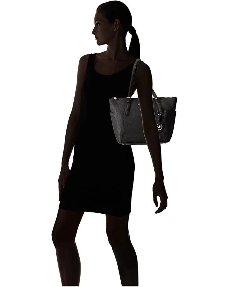 MICHAEL Michael Kors Handbags Jet Set Saffiano Top-Zip Tote - Image 7