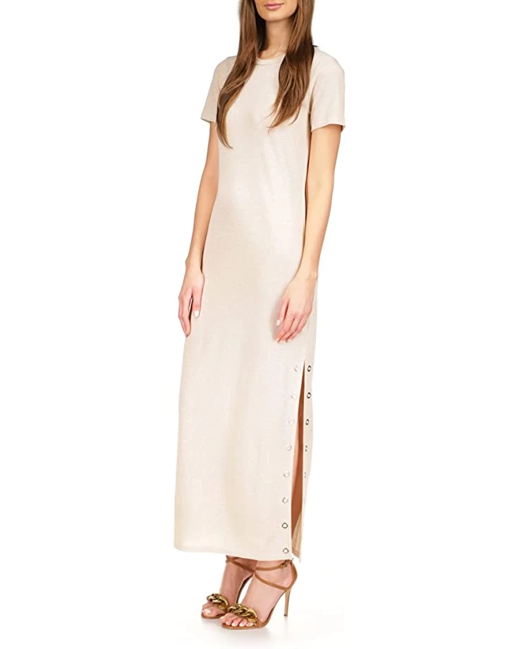 MICHAEL Michael Kors Dresses Rib Midi T-Shirt Grommet Dress