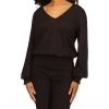 MICHAEL Michael Kors Shirts & Tops Petite Solid Long Sleeve Smock Top