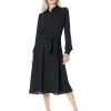 MICHAEL Michael Kors Dresses Drapey Crepe Tie Midi Dress