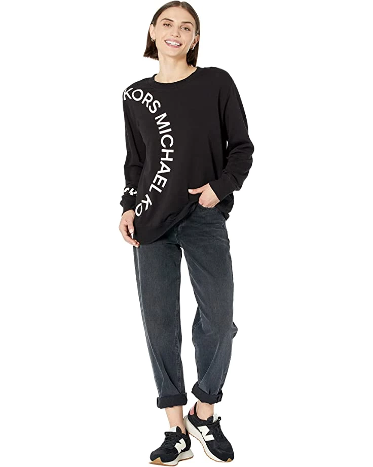 MICHAEL Michael Kors Hoodies & Sweatshirts Petite Mkgo Logo Unisex Crew - Image 4