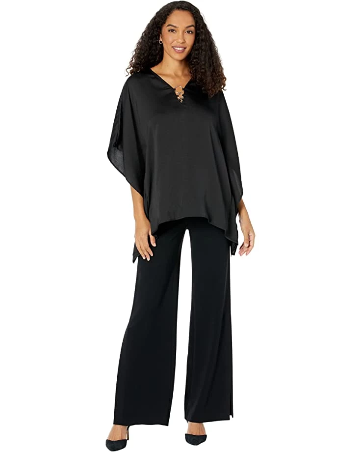 MICHAEL Michael Kors Shirts & Tops Satin Hank Hem Ring Top - Image 4