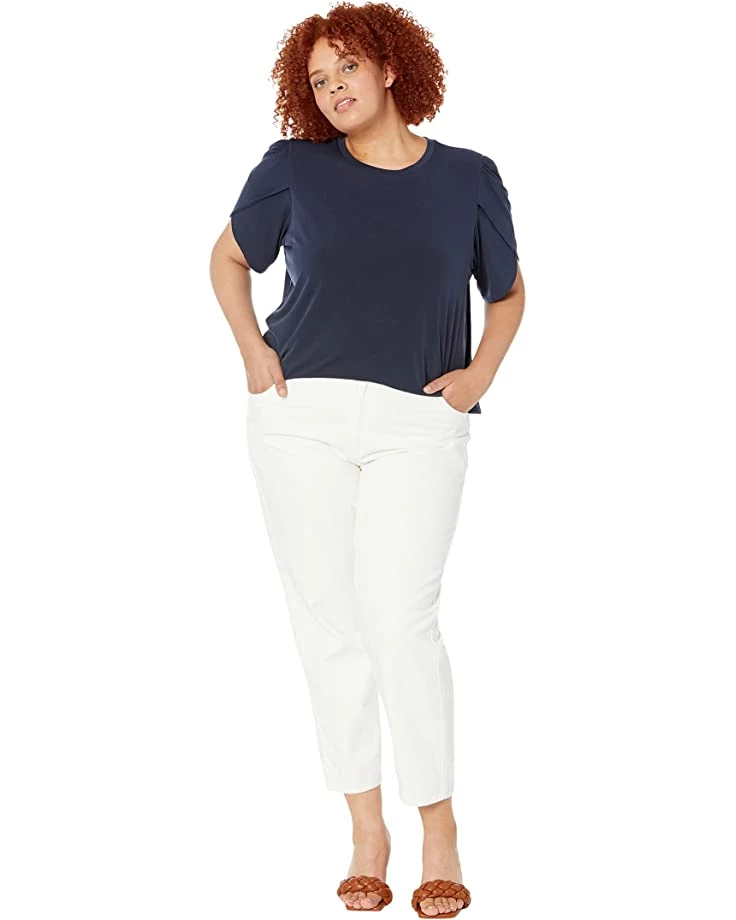 MICHAEL Michael Kors Shirts & Tops Plus Size Solid Petal Sleeve Top - Image 4