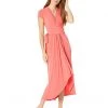MICHAEL Michael Kors Dresses Cap Sleeve Maxi Wrap Dress
