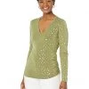 MICHAEL Michael Kors Shirts & Tops V-Neck Ruched Long Sleeve Top