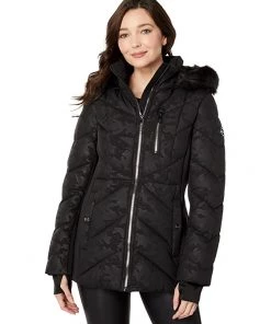 MICHAEL Michael Kors Coats & Outerwear Active with Faux Fur Trim Hood Jacket A421745F