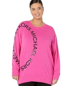 MICHAEL Michael Kors Hoodies & Sweatshirts Plus Size Mkgo Logo Unisex Crew