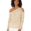 MICHAEL Michael Kors Shirts & Tops Asymmetrical Palm Cold-Shoulder Top