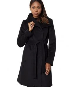MICHAEL Michael Kors Coats & Outerwear Asymmetric Belted Wool Coat M125456FNR