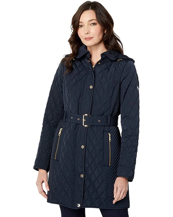 MICHAEL Michael Kors Coats & Outerwear Belted Long Quilt Jacket M425150F74
