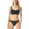 MICHAEL Michael Kors Swimwear Essentials Lace Front Bikini Top