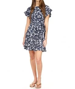MICHAEL Michael Kors Dresses Palm Ruffle Wrap Dress
