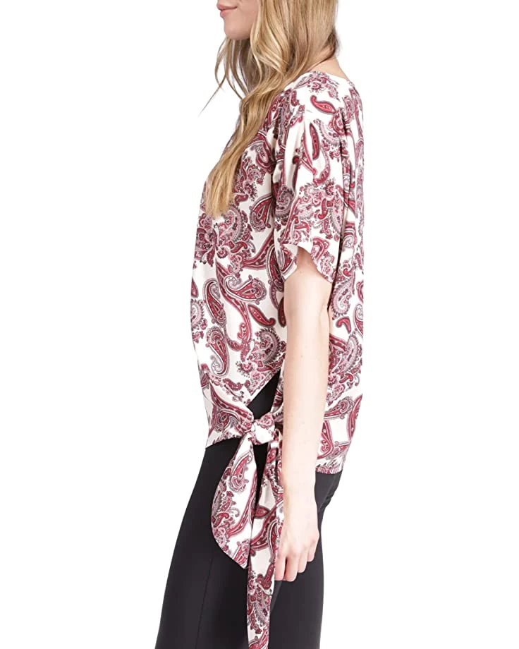 MICHAEL Michael Kors Shirts & Tops Pop Paisley Tie Top - Image 2