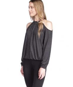 MICHAEL Michael Kors Shirts & Tops Cold-Shoulder Smock Long Sleeve