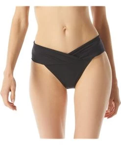 MICHAEL Michael Kors Swimwear Essentials Euro Gathered Bikini Bottoms