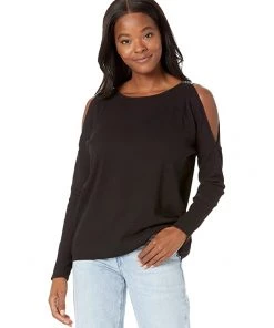 MICHAEL Michael Kors Shirts & Tops Waffle Stud Cold-Shoulder Top
