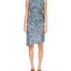 MICHAEL Michael Kors Dresses Paisley Crew Neck Drape Dress