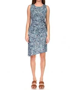 MICHAEL Michael Kors Dresses Paisley Crew Neck Drape Dress