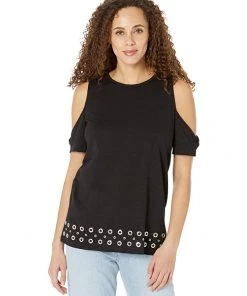 MICHAEL Michael Kors Shirts & Tops Short Sleeve Grommet Mix Tunic