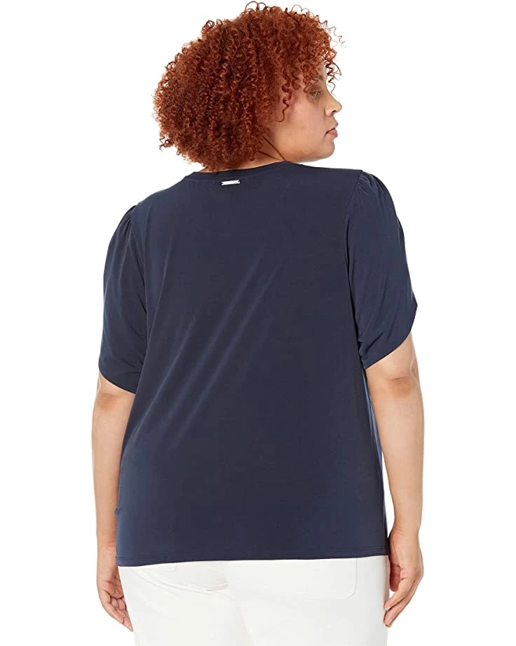 MICHAEL Michael Kors Shirts & Tops Plus Size Solid Petal Sleeve Top - Image 2