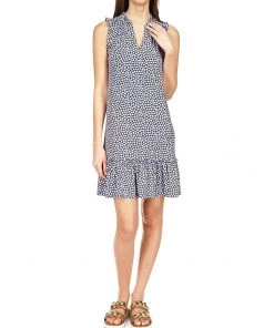 MICHAEL Michael Kors Dresses Mini Palm Ruffle Neck Tank Dress
