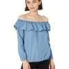 MICHAEL Michael Kors Shirts & Tops Petite Tencel Ruffle Top