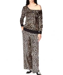 MICHAEL Michael Kors Hoodies & Sweatshirts Cheetah Off Shoulder Top
