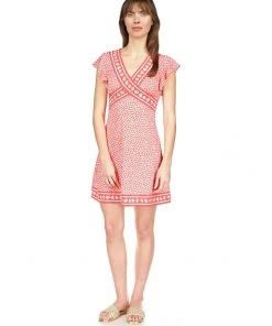 MICHAEL Michael Kors Dresses Palm Border Crisscross Dress