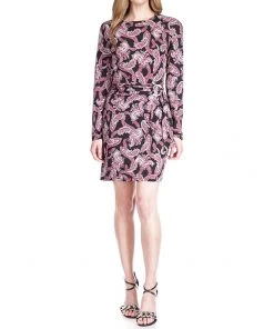 MICHAEL Michael Kors Dresses Pop Paisley Wrap T-Shirt Dress