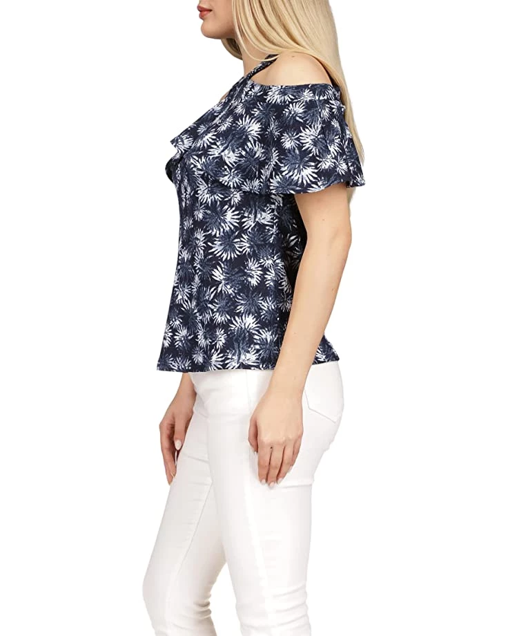 MICHAEL Michael Kors Shirts & Tops Palm Flounce Halter Top - Image 2