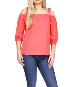 MICHAEL Michael Kors Shirts & Tops Off Shoulder Elbow Sleeve Top
