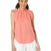 MICHAEL Michael Kors Shirts & Tops Linen Ruffle Top