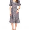MICHAEL Michael Kors Dresses Print Tie Back Midi Dress