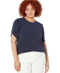 MICHAEL Michael Kors Shirts & Tops Plus Size Solid Petal Sleeve Top