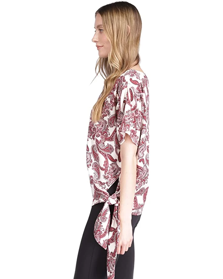 MICHAEL Michael Kors Shirts & Tops Pop Paisley Tie Top - Image 4