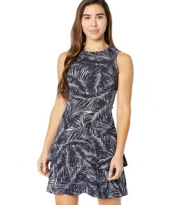 MICHAEL Michael Kors Dresses Sleeveless Flounce Palm Dress