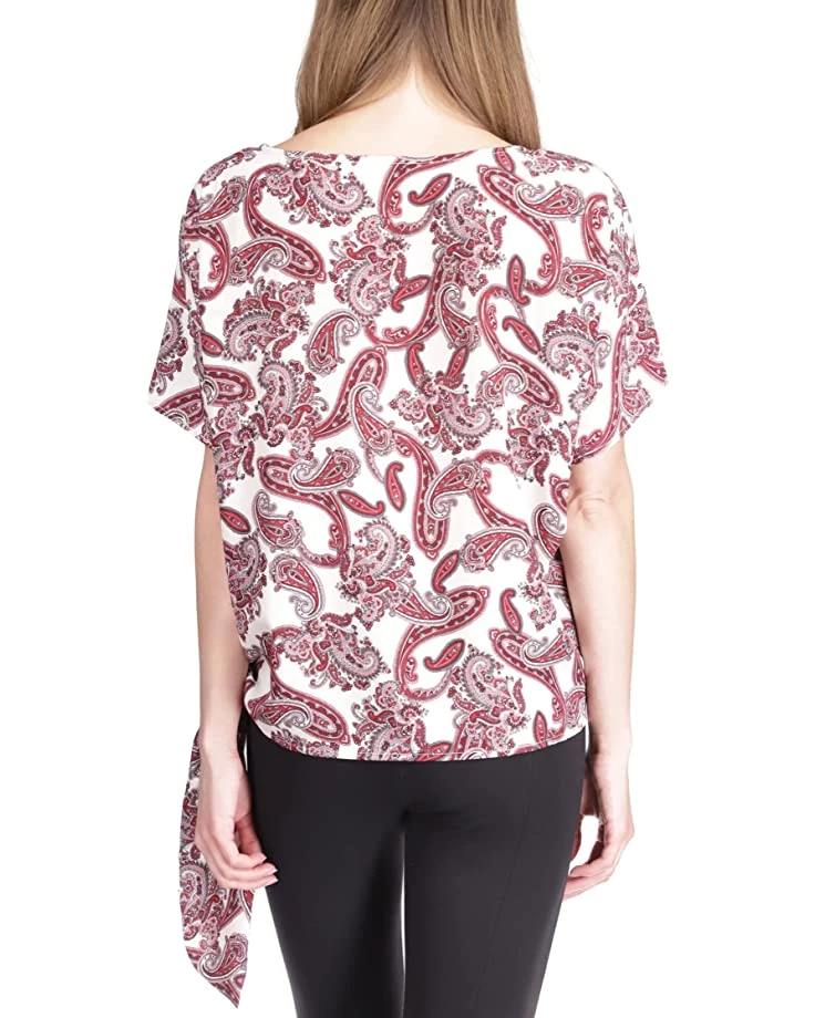 MICHAEL Michael Kors Shirts & Tops Pop Paisley Tie Top - Image 3
