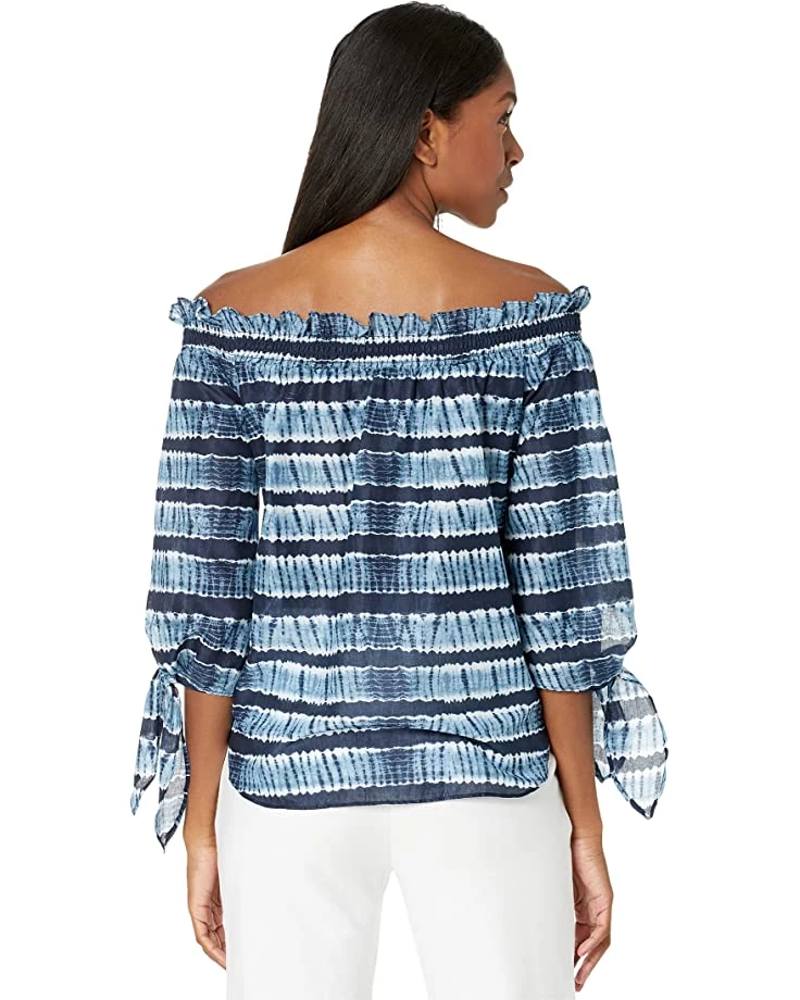 MICHAEL Michael Kors Shirts & Tops Petite Shibori Off Shoulder Top - Image 2