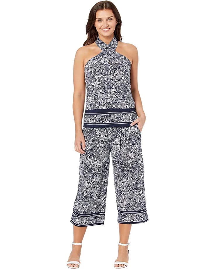 MICHAEL Michael Kors Shirts & Tops Petite Border Twist Halter Neck Tank - Image 4