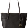 MICHAEL Michael Kors Handbags Jet Set Saffiano Top-Zip Tote