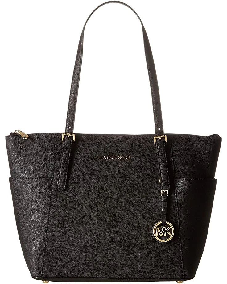 MICHAEL Michael Kors Handbags Jet Set Saffiano Top-Zip Tote