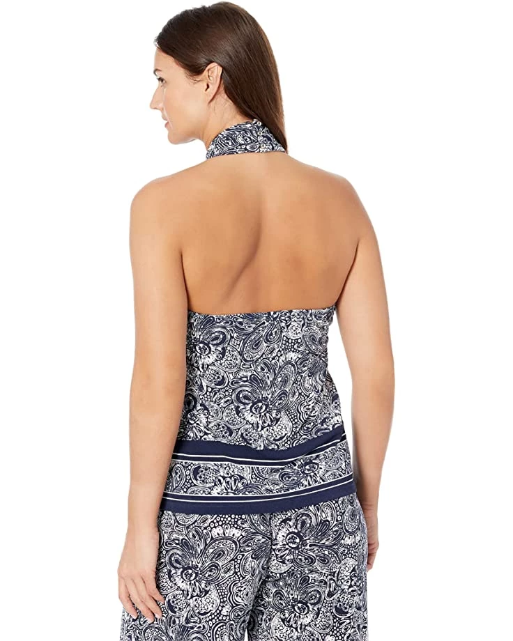 MICHAEL Michael Kors Shirts & Tops Petite Border Twist Halter Neck Tank - Image 2