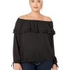 MICHAEL Michael Kors Shirts & Tops Plus Size Ruffle Peasant Top