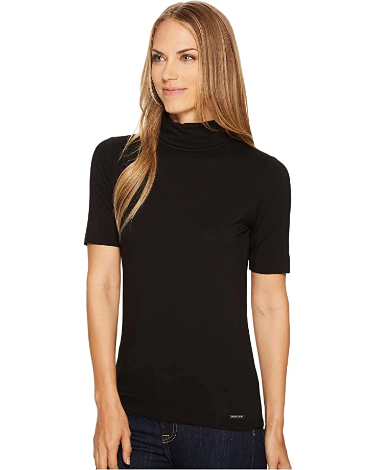 MICHAEL Michael Kors Shirts & Tops Short Sleeve Solid Mock Neck - Image 2